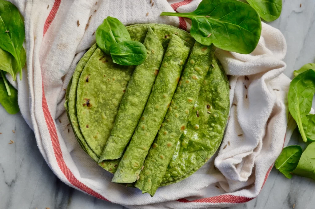 Healthy Green Roti