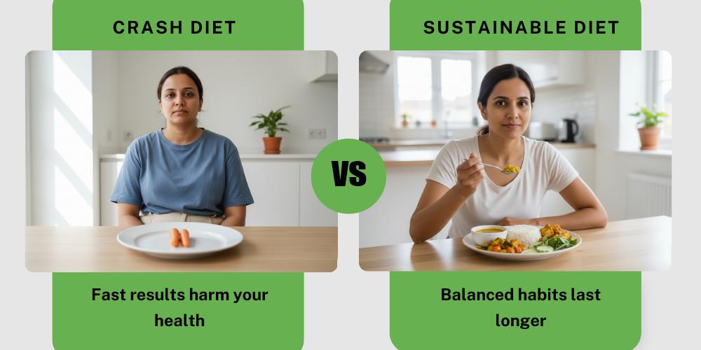 Why extreme dieting usually doesn't work for sustainable weight loss