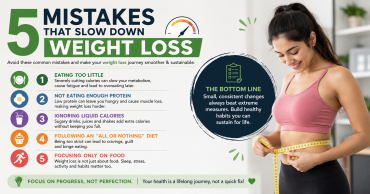 5 mistakes that slow down weight loss and healthy weight management tips