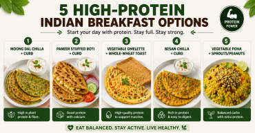 5 high-protein Indian breakfast options for a healthy start