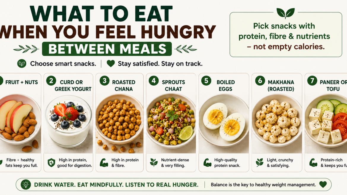 Healthy Indian snacks to eat when hungry between meals