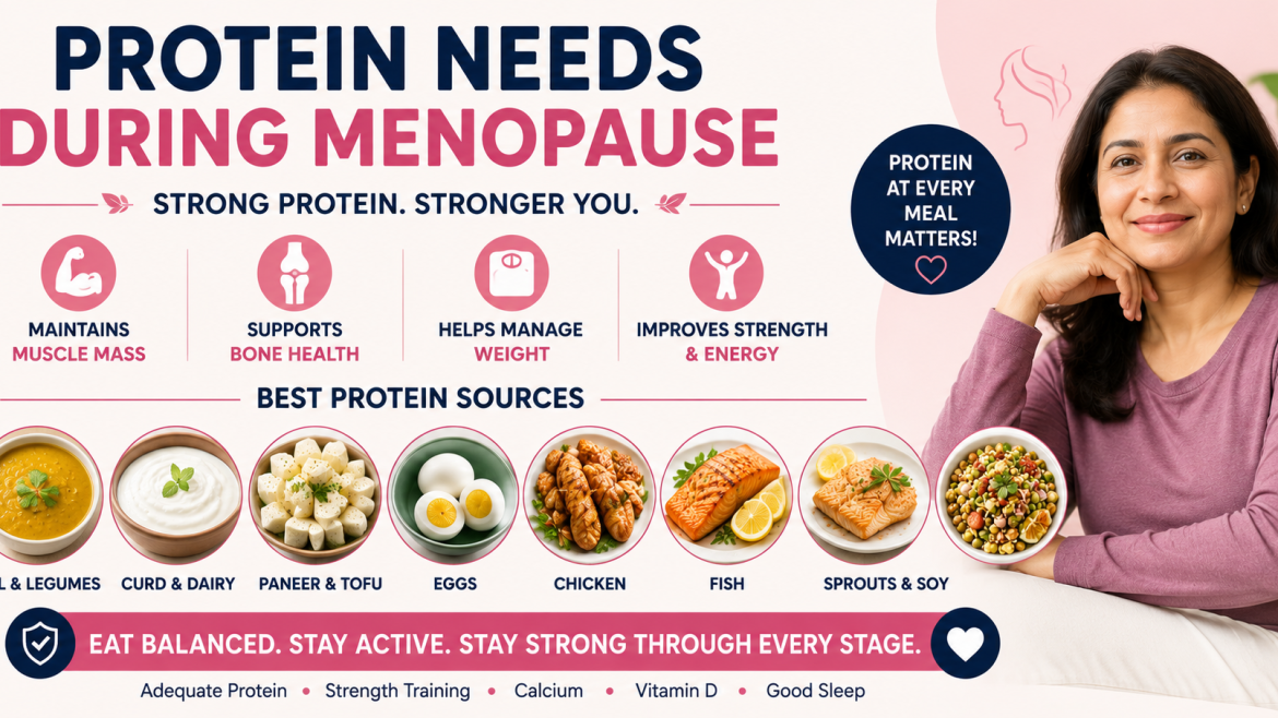 Protein needs during menopause and healthy protein foods for women