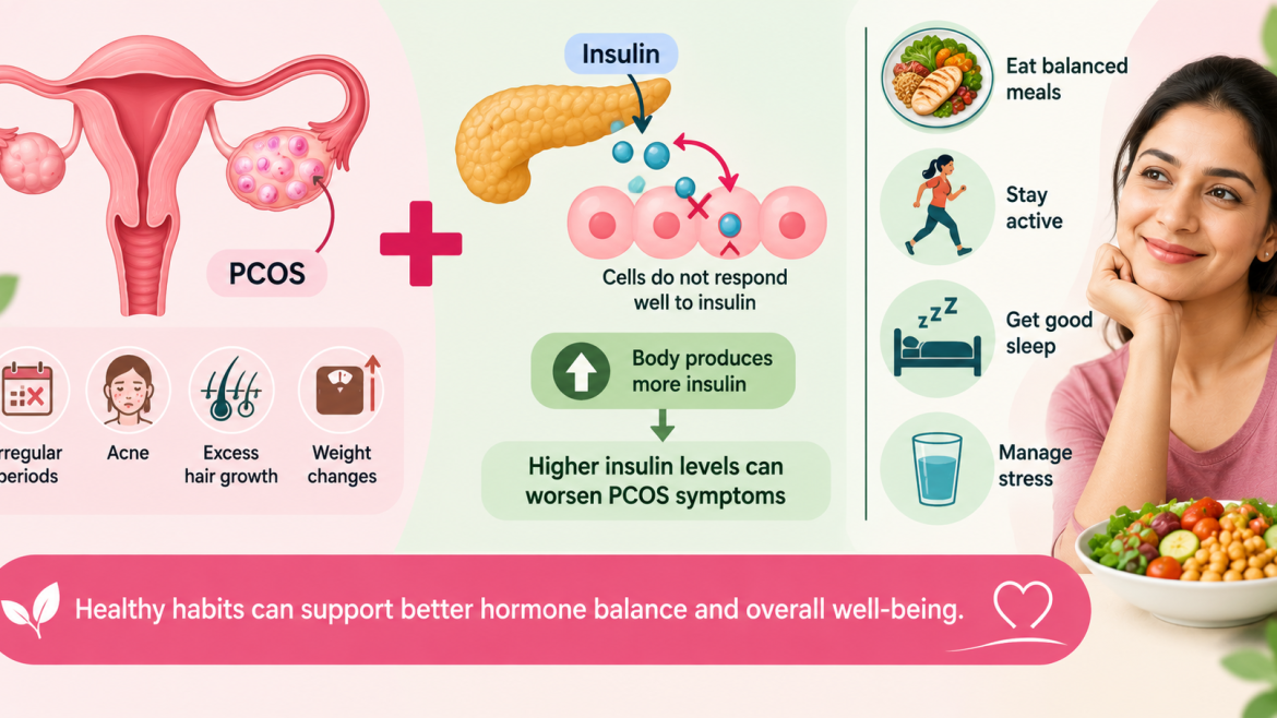 PCOS and insulin resistance explained with healthy diet and lifestyle tips